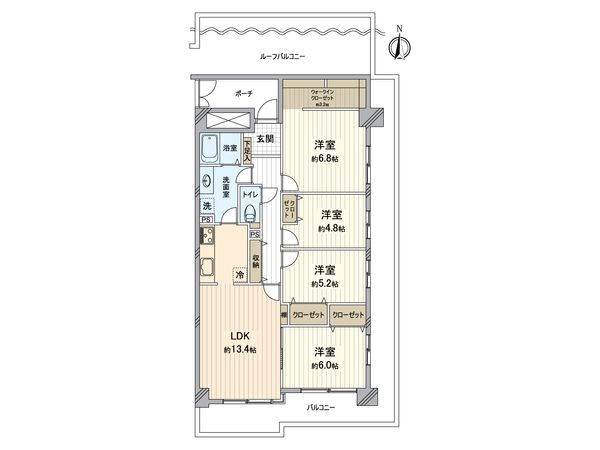 東建ニューハイツ戸塚 間取図(平面図) 東建ニューハイツ戸塚 間取図(平面図)