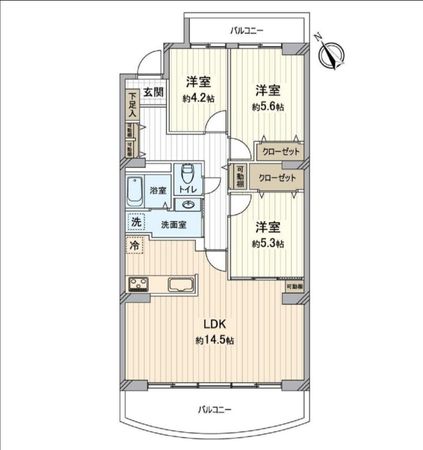 戸塚ガーデンハウス A棟 間取図(平面図) 戸塚ガーデンハウス A棟 間取図(平面図)