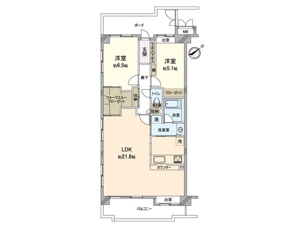 コスモ下永谷駅前ハウス 間取図(平面図)