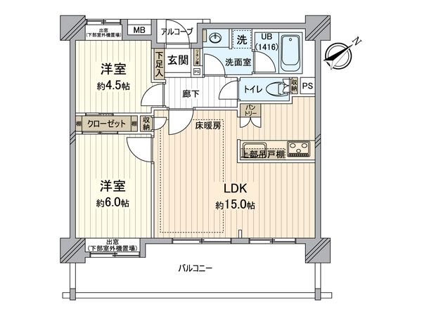 クオス横浜日限山 間取図(平面図)