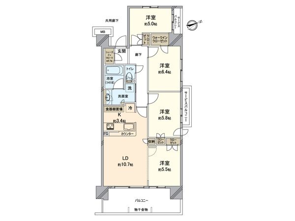 ル・サンク 戸塚ブランシエラ 間取図(平面図) 間取図(平面図)