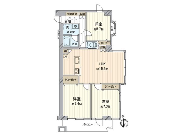 戸塚グリーンヒル C棟 間取図(平面図) 戸塚グリーンヒル C棟 間取図(平面図)