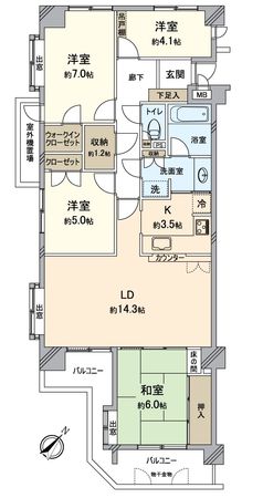 戸塚パーク・ホームズ 間取図(平面図) 戸塚パーク・ホームズ 間取図(平面図)