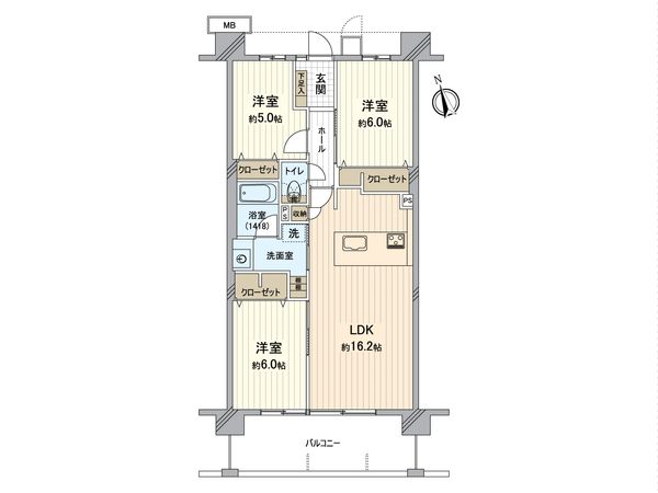 ルネ横浜戸塚 間取図(平面図)