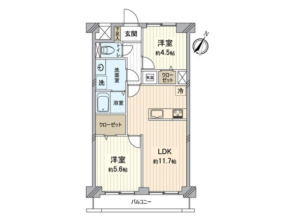 ダイアパレス戸塚 間取図(平面図)