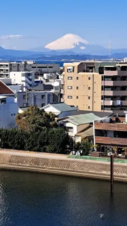 【バルコニーからの眺望】7階部分につき、陽当り・眺望・通風良好です。晴天時には、バルコニーより富士山が望めます。