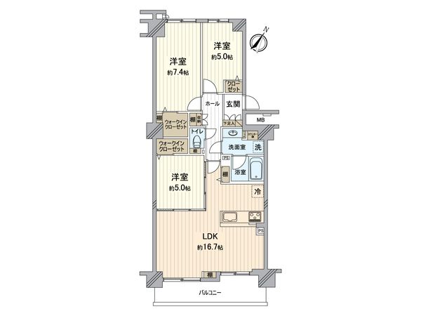 グランガーデン東戸塚 間取図(平面図)