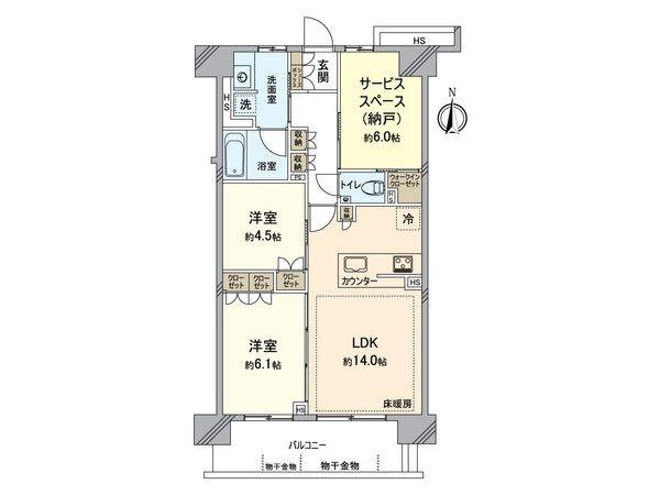 ヒルサイドフォレスト横浜戸塚 間取図(平面図)