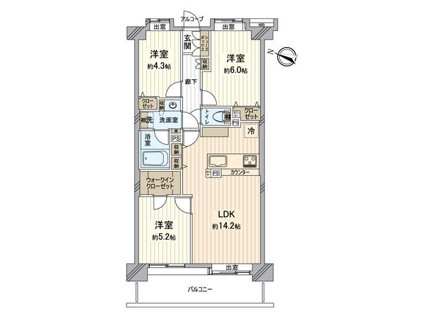 コスモフェスタ戸塚 間取図