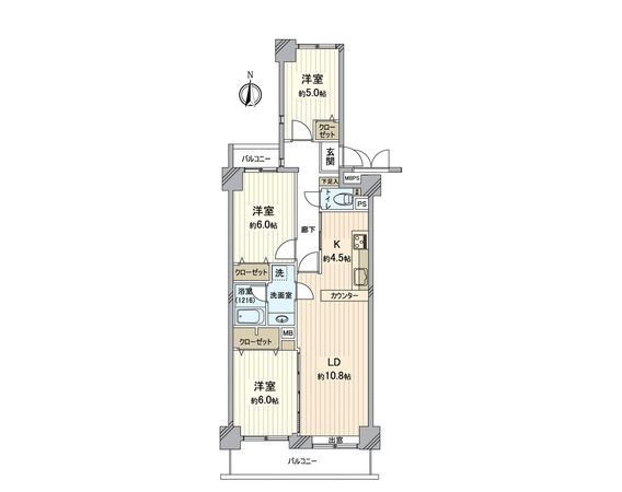 コスモ戸塚パークスクエア 間取図(平面図) 間取図(平面図)