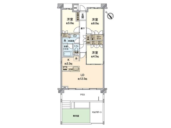 ライオンズ戸塚シーズンフォート 間取図(平面図) ライオンズ戸塚シーズンフォート 間取図(平面図)