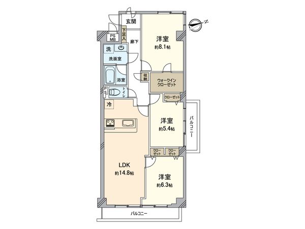 藤和戸塚コープ 間取図(平面図) 藤和戸塚コープ 間取図(平面図)