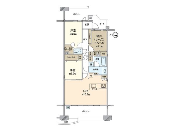 グランフォーレ戸塚ヒルブリーズ リッジ2 間取図(平面図) グランフォーレ戸塚ヒルブリーズ リッジ2 間取図(平面図)