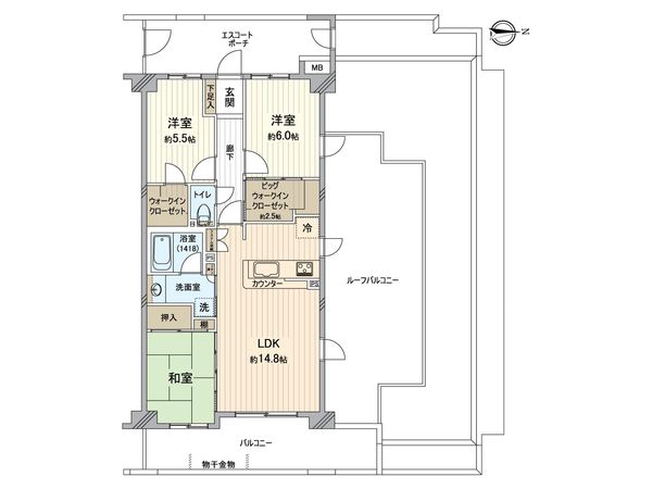 グランシティユーロコート戸塚 間取図(平面図) グランシティユーロコート戸塚 間取図(平面図)