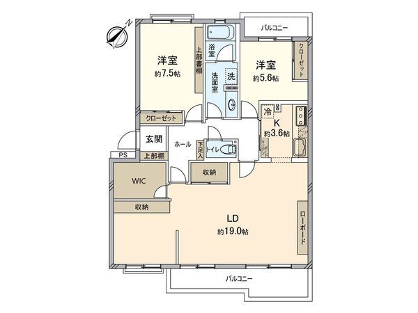 プライム丸山台第5 間取図(平面図)
