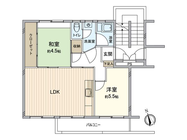 大正団地 第2‐2号棟 間取図(平面図) 大正団地 第2‐2号棟 間取図(平面図)