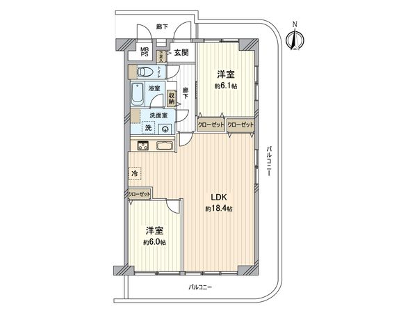 コープ野村戸塚長沼 間取図(平面図) コープ野村戸塚長沼 間取図(平面図)