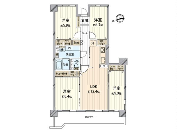 コープ野村戸塚下倉田 間取図(平面図) コープ野村戸塚下倉田 間取図(平面図)