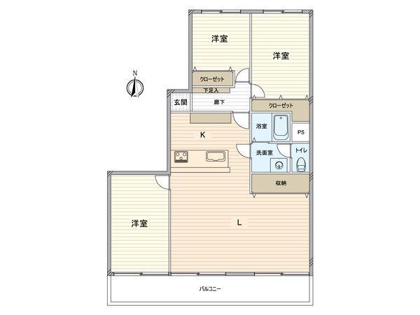 県ドリームハイツ 7号棟 間取図(平面図) 県ドリームハイツ 7号棟 間取図(平面図)