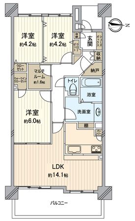 グレーシアパーク山手台EAST 壱番館 間取図(平面図) グレーシアパーク山手台EAST 壱番館 間取図(平面図)
