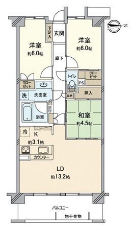 ゼファーヒルズトゥ横浜戸塚 間取図(平面図) ゼファーヒルズトゥ横浜戸塚 間取図(平面図)