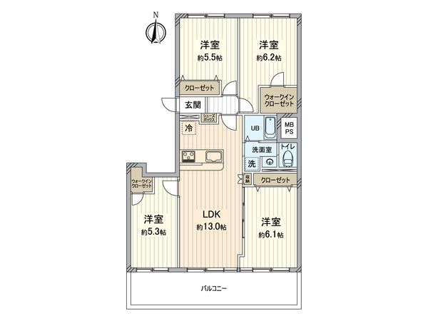 県ドリームハイツ 15号棟 間取図(平面図) 県ドリームハイツ 15号棟 間取図(平面図)