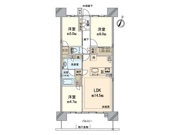 ブランズシティ湘南台 間取図(平面図) ブランズシティ湘南台 間取図(平面図)
