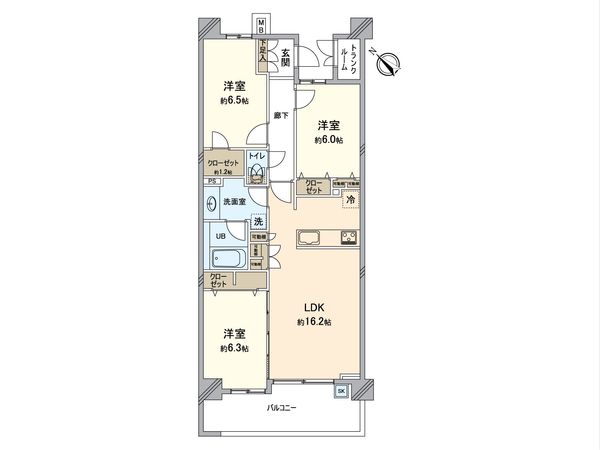 レイディアントシティ戸塚 間取図(平面図) レイディアントシティ戸塚 間取図(平面図)