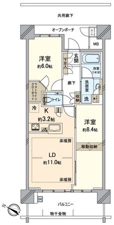 プラウドタワー相模大野 間取図(平面図) プラウドタワー相模大野 間取図(平面図)