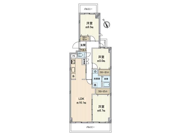 ストークマンション戸塚 間取図(平面図) 間取図(平面図)