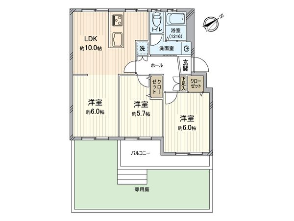 富士見丘ハイツ B棟 間取図(平面図) 富士見丘ハイツ B棟 間取図(平面図)