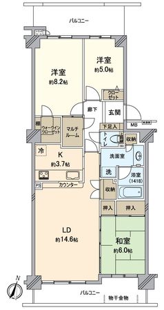 グランガーデン東戸塚 間取図(平面図)