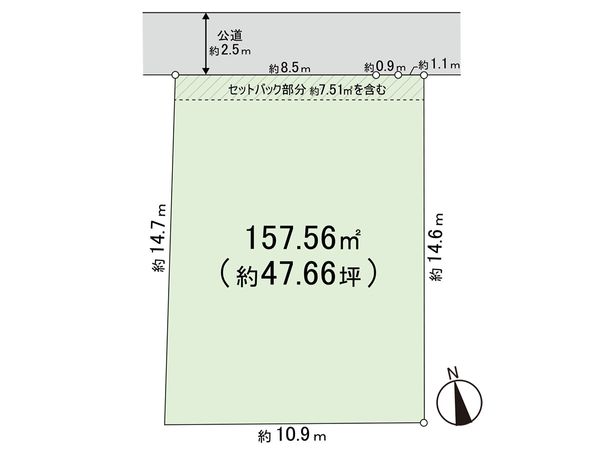 鎌倉市浄明寺3丁目 土地 区画図