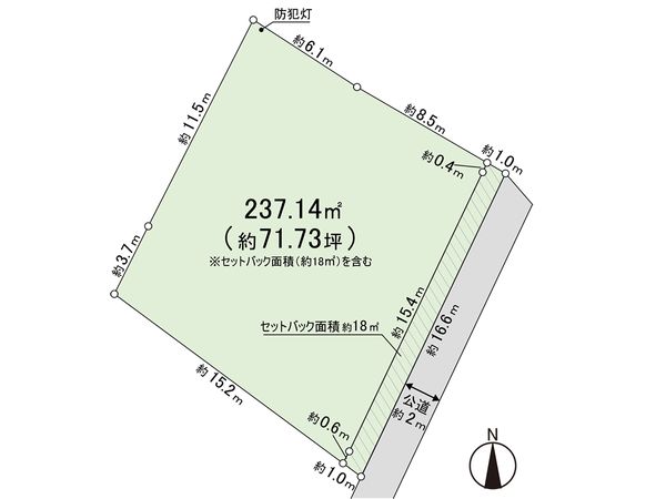 鎌倉市材木座2丁目 土地 区画図 鎌倉市材木座2丁目 土地 区画図
