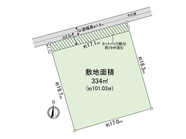 逗子市桜山5丁目 土地 区画図