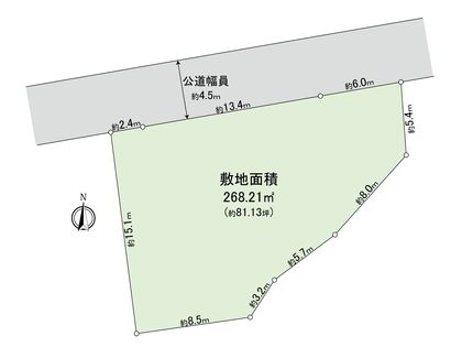 鎌倉市七里ガ浜2丁目 土地 区画図