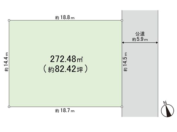 鎌倉市西鎌倉3丁目 土地 区画図