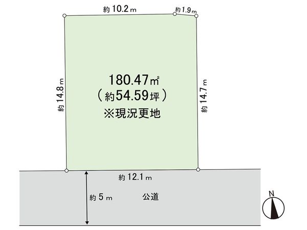 鎌倉市笛田5丁目 土地 区画図 鎌倉市笛田5丁目 土地 区画図