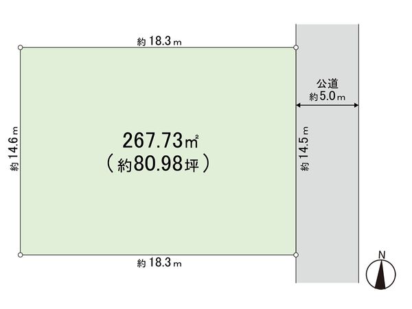 鎌倉市西鎌倉2丁目 土地 区画図 鎌倉市西鎌倉2丁目 土地 区画図