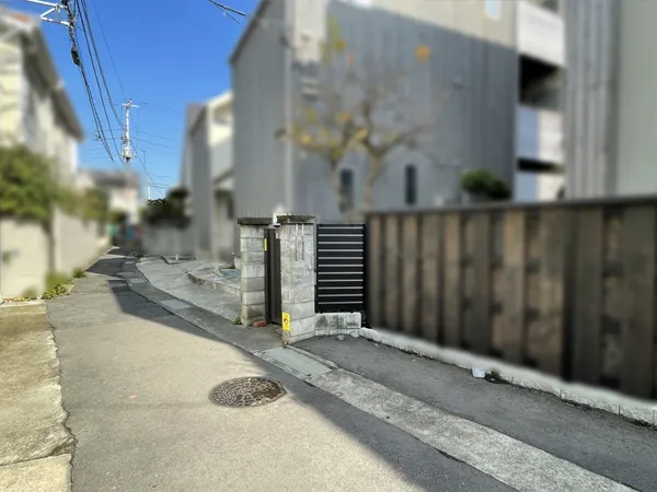 北西側前面道路・周辺環境