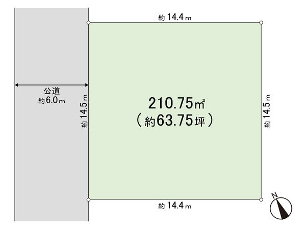鎌倉市稲村ガ崎5丁目 土地 区画図 鎌倉市稲村ガ崎5丁目 土地 区画図