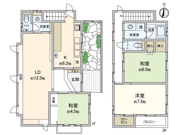 鎌倉市雪ノ下2丁目 戸建 間取図(平面図) 鎌倉市雪ノ下2丁目 戸建 間取図(平面図)