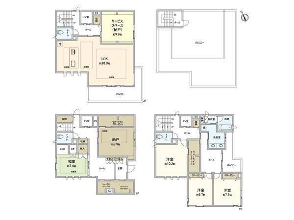 鎌倉市由比ガ浜2丁目 戸建 間取図(平面図)