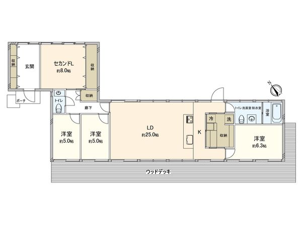 鎌倉市鎌倉山2丁目 戸建 間取図(平面図) 鎌倉市鎌倉山2丁目 戸建 間取図(平面図)