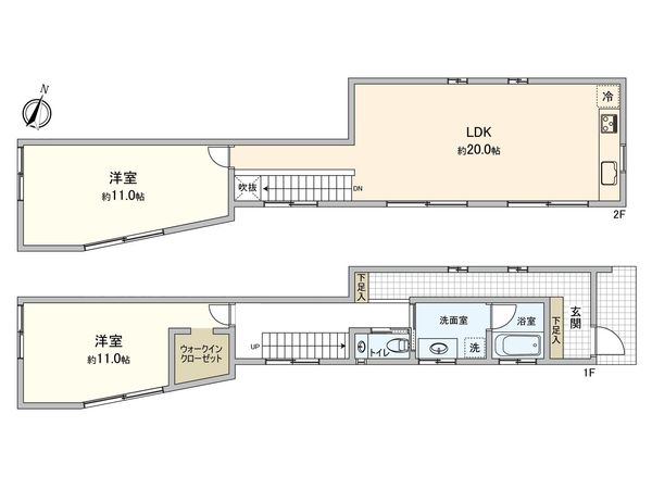 中郡大磯町東小磯 戸建 間取図(平面図)