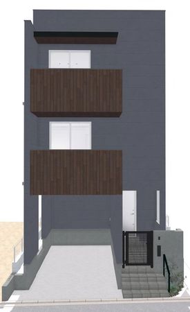鎌倉市材木座3丁目 新築戸建 外観パース図 鎌倉市材木座3丁目 新築戸建 外観パース図