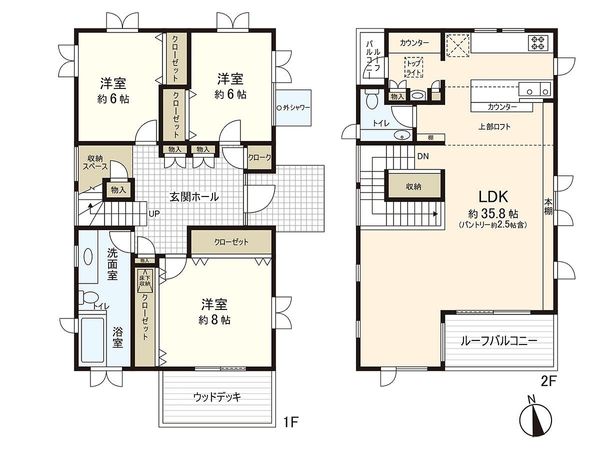 鎌倉市七里ガ浜2丁目 戸建 間取図(平面図) 鎌倉市七里ガ浜2丁目 戸建 間取図(平面図)