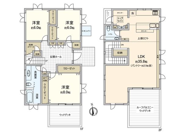 鎌倉市七里ガ浜2丁目 戸建 間取図(平面図) 鎌倉市七里ガ浜2丁目 戸建 間取図(平面図)