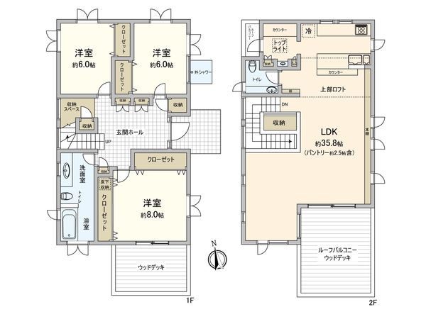 鎌倉市七里ガ浜2丁目 戸建 間取図(平面図) 鎌倉市七里ガ浜2丁目 戸建 間取図(平面図)