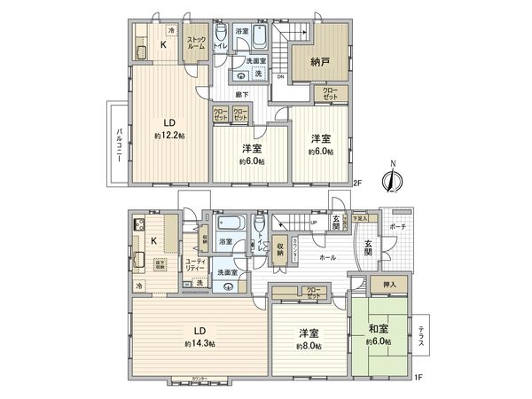 鎌倉市高野 戸建 間取図(平面図) 鎌倉市高野 戸建 間取図(平面図)